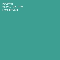 #3C9F91 - Lochinvar Color Image