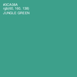 #3CA08A - Jungle Green Color Image