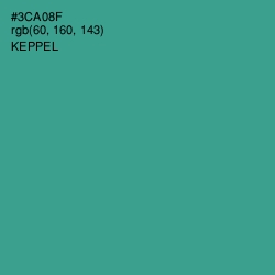 #3CA08F - Keppel Color Image