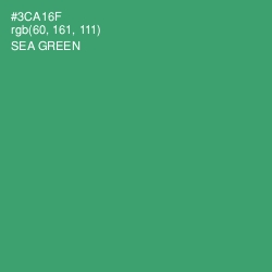 #3CA16F - Sea Green Color Image