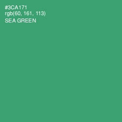 #3CA171 - Sea Green Color Image