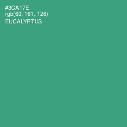 #3CA17E - Eucalyptus Color Image