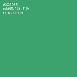 #3CA26E - Sea Green Color Image