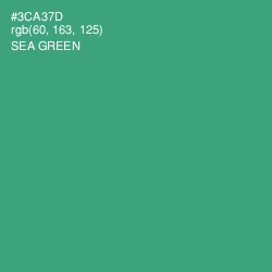 #3CA37D - Sea Green Color Image