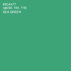 #3CA477 - Sea Green Color Image