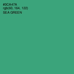 #3CA47A - Sea Green Color Image
