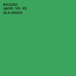 #3CA55D - Sea Green Color Image