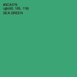 #3CA576 - Sea Green Color Image