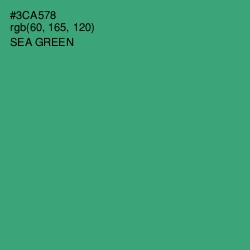 #3CA578 - Sea Green Color Image