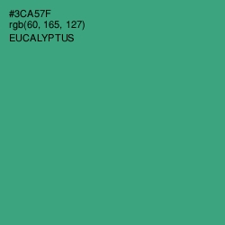 #3CA57F - Eucalyptus Color Image