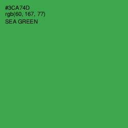 #3CA74D - Sea Green Color Image