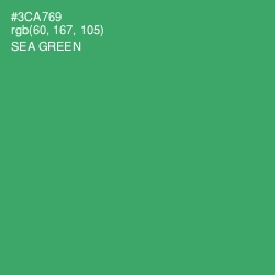 #3CA769 - Sea Green Color Image