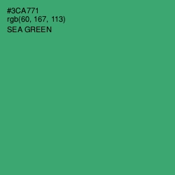 #3CA771 - Sea Green Color Image