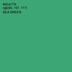 #3CA775 - Sea Green Color Image