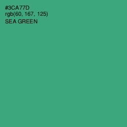 #3CA77D - Sea Green Color Image