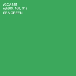 #3CA85B - Sea Green Color Image