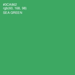 #3CA862 - Sea Green Color Image