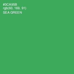 #3CA95B - Sea Green Color Image