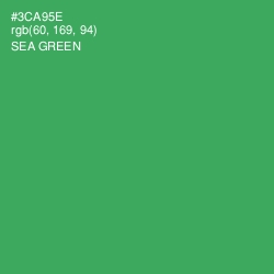 #3CA95E - Sea Green Color Image