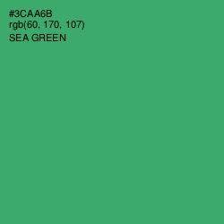#3CAA6B - Sea Green Color Image