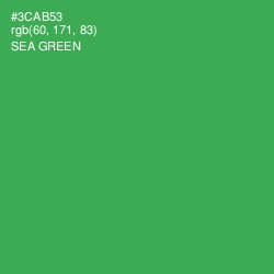 #3CAB53 - Sea Green Color Image