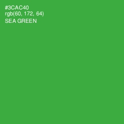 #3CAC40 - Sea Green Color Image