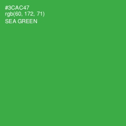 #3CAC47 - Sea Green Color Image