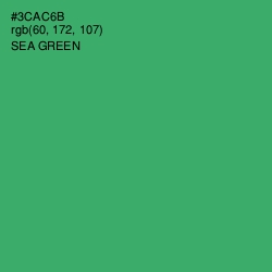 #3CAC6B - Sea Green Color Image