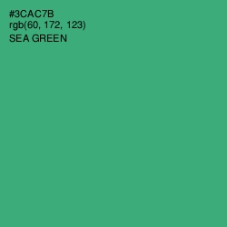 #3CAC7B - Sea Green Color Image