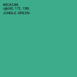 #3CAC8A - Jungle Green Color Image