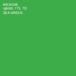 #3CAD48 - Sea Green Color Image