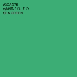 #3CAD75 - Sea Green Color Image