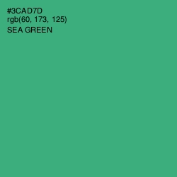 #3CAD7D - Sea Green Color Image