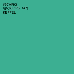 #3CAF93 - Keppel Color Image