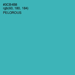 #3CB4B8 - Pelorous Color Image