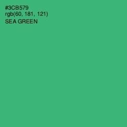 #3CB579 - Sea Green Color Image