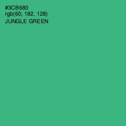 #3CB680 - Jungle Green Color Image
