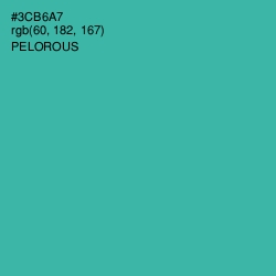 #3CB6A7 - Pelorous Color Image