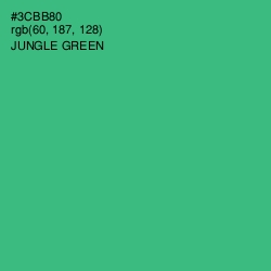 #3CBB80 - Jungle Green Color Image