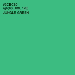 #3CBC80 - Jungle Green Color Image