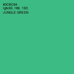 #3CBC84 - Jungle Green Color Image