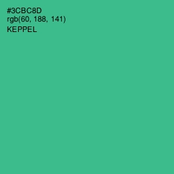 #3CBC8D - Keppel Color Image