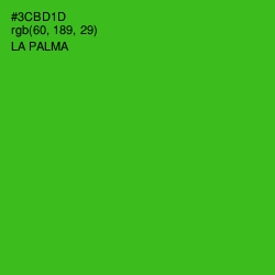 #3CBD1D - La Palma Color Image