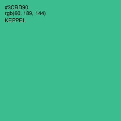 #3CBD90 - Keppel Color Image