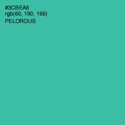 #3CBEA6 - Pelorous Color Image