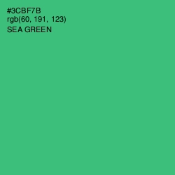 #3CBF7B - Sea Green Color Image