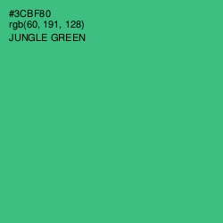 #3CBF80 - Jungle Green Color Image