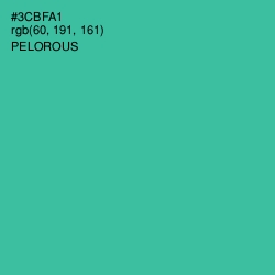#3CBFA1 - Pelorous Color Image