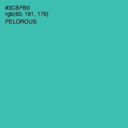 #3CBFB0 - Pelorous Color Image