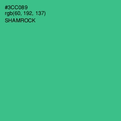 #3CC089 - Shamrock Color Image